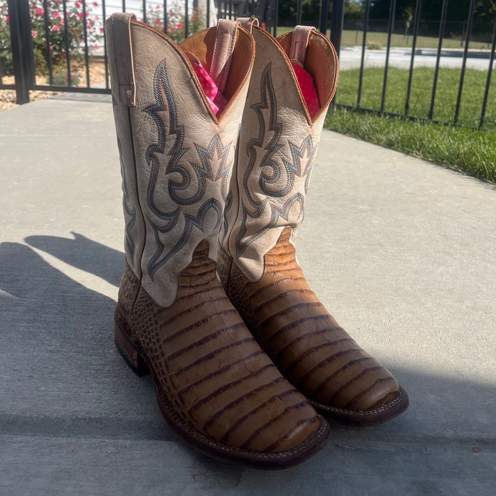 Macie Bean Tan and Brown Leather Boots